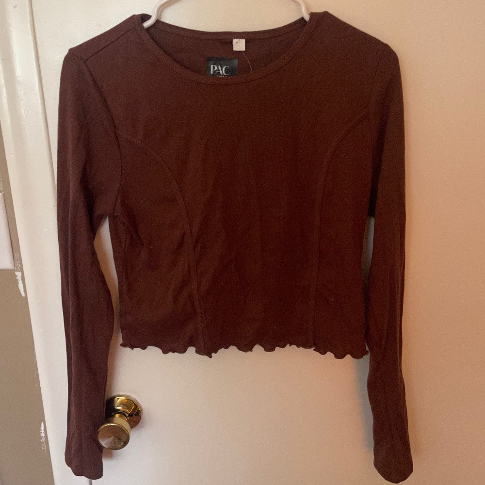 Brown long sleeve shirt
